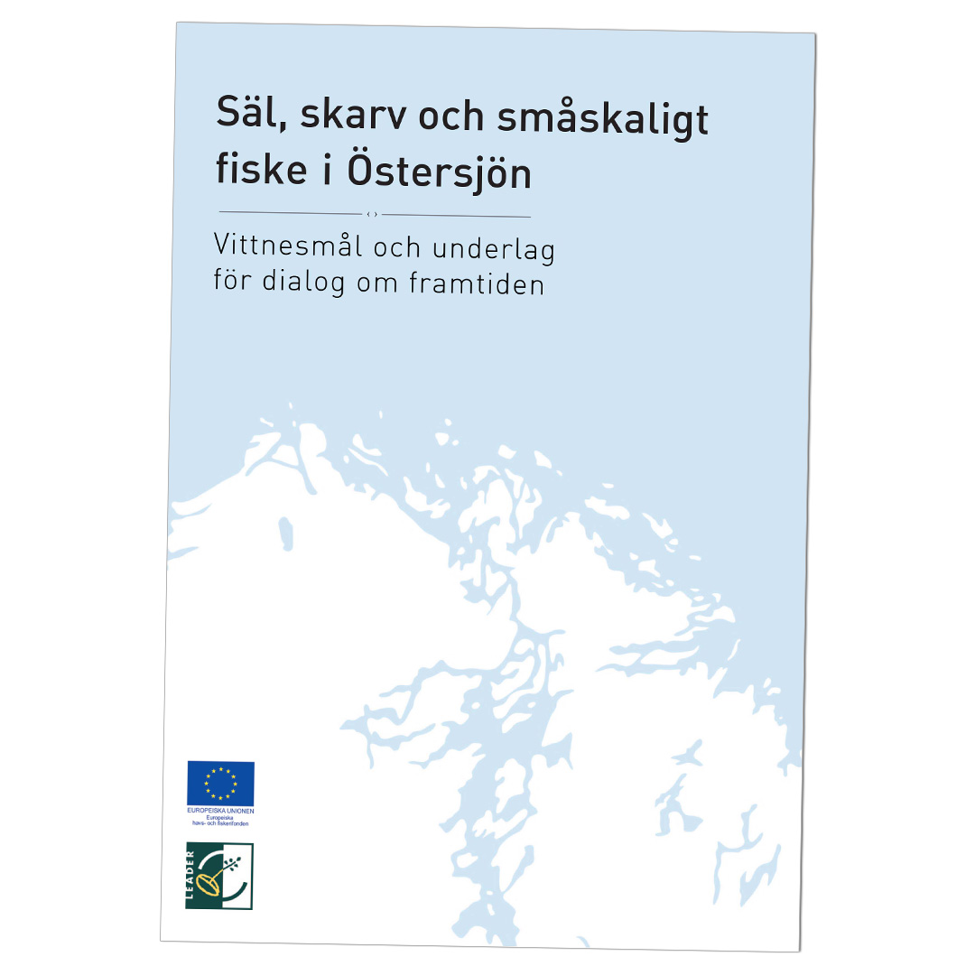 Bild på första sidan av rapporten ”Säl, skarv och småskaligt fiske i Östersjön”.